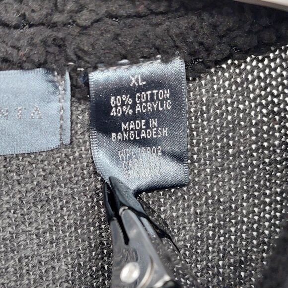 Oscar De La Renta Sweater Mens Sz XL Gray Cable Knit Henley Collar Grandpacore - Picture 4 of 6